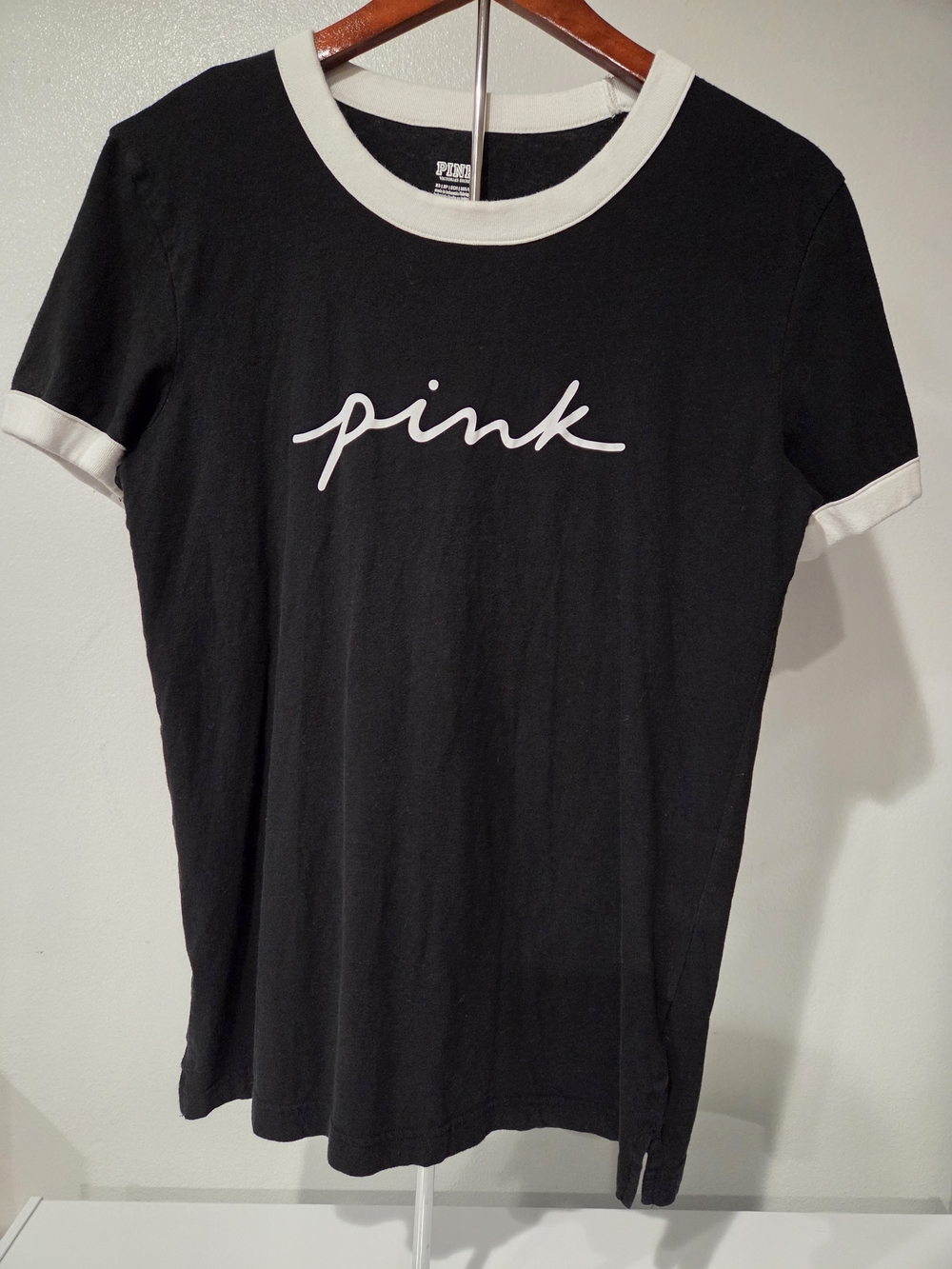 PINK Victoria's Secret Black And White Shirt